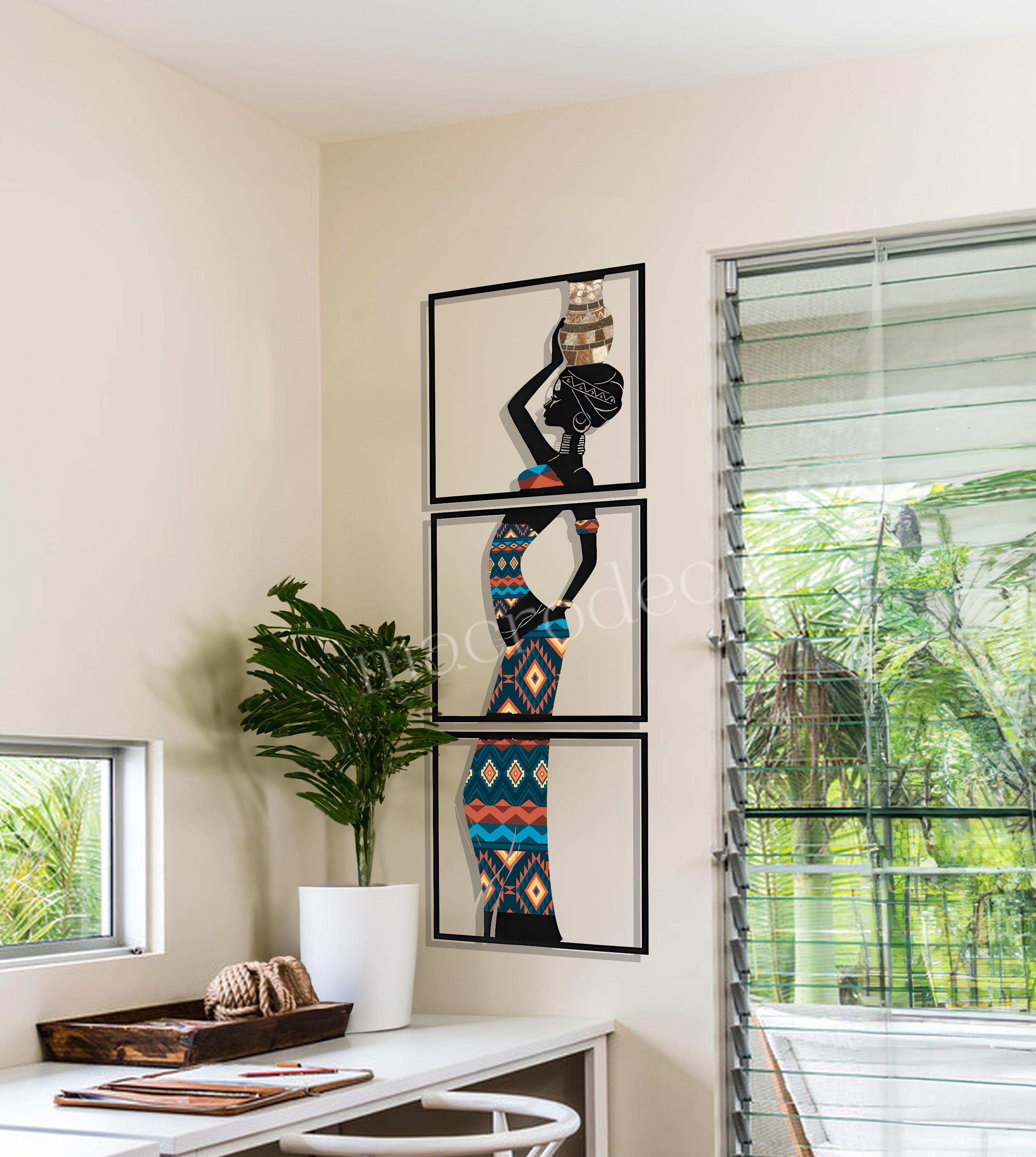 Afrika Zarafeti(3 Parça–Kırmızı & Mavi)